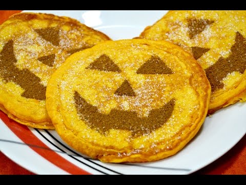 Jack O'Lantern Pumpkin Pancakes