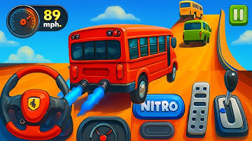 Mega Bus Crazy Ramp Impossible Racing - Bus Stunts Racing - Bus Simulator 3D - Android Gameplay