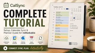 CalSync Complete Tutorial | Setup, Calendar Sync & Planner Guide for reMarkable