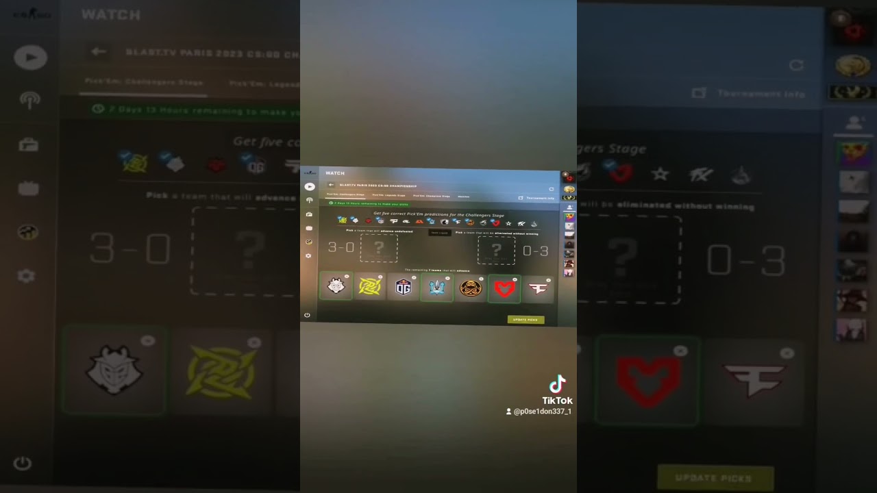 Pick'Em Blast Paris Major Challenger 