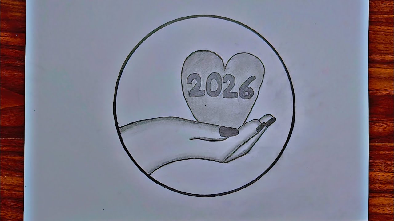 New Year Drawing Ideas | New Year Easy Drawing | New Year Drawing Video 2026 