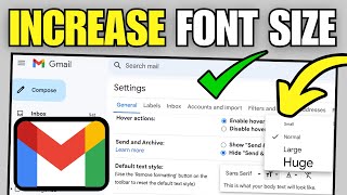 How To Increase & Decrease Font Size in Gmail