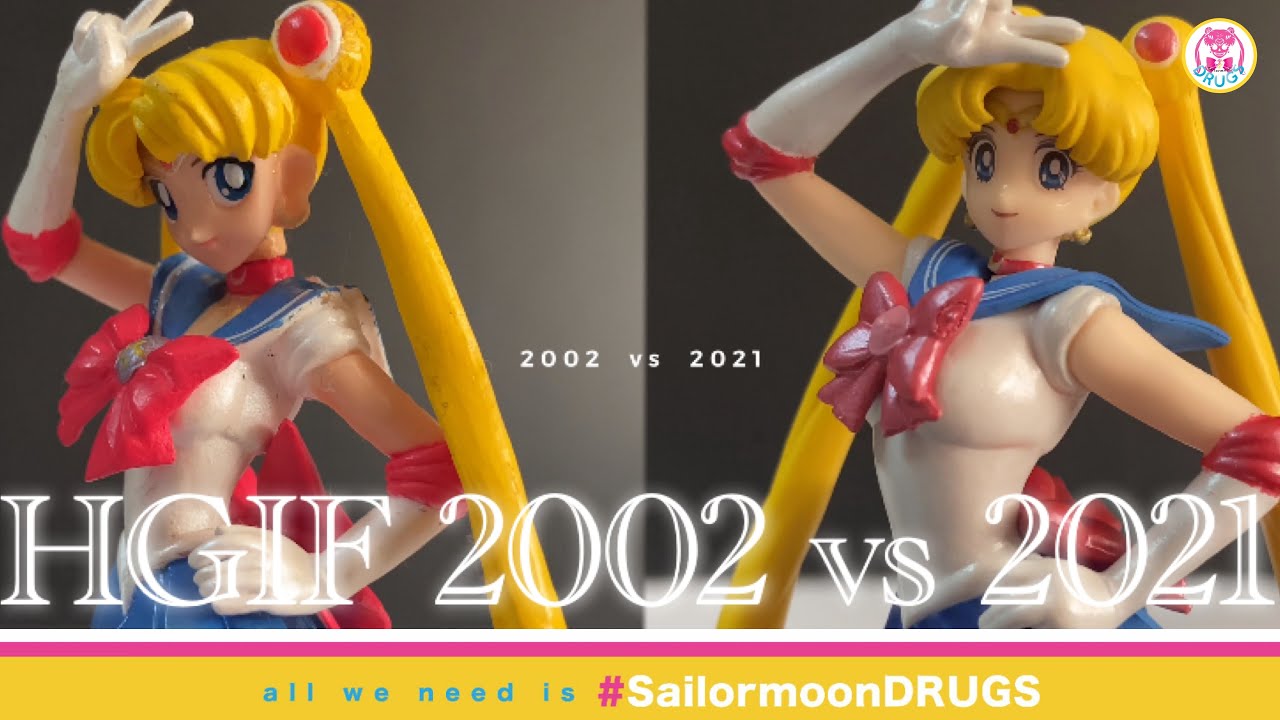 💀Pretty Guardian Sailor Moon HGIF 2002 (Gashapon) vs 2021 (Premium  Collection) 美少女戦士セーラームーン