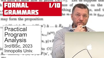 PPA 1/10: Formal Grammars [program analysis crash course]
