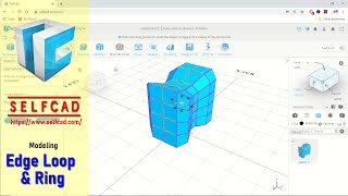 SelfCAD How To Use Edge Loop And Ring Selection