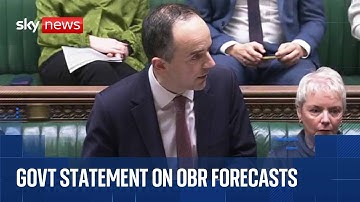 Government gives statement on OBR in the Commons
