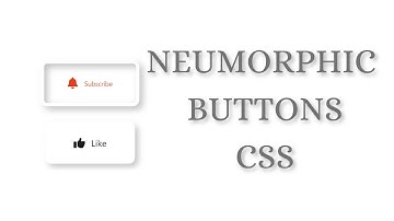 Neumorphic Buttons Design with HTML & CSS | Easy Tutorial for Beginners #coding  #HTML CSS