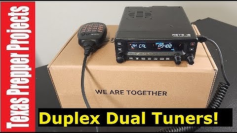 Retevis MA1 dual band mobile radio with dual tuners | Texas Prepper Projects