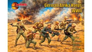 Unboxing Mars Figures 72148 1/72 German Afrika Korps WWII 40 Figures 8 Poses