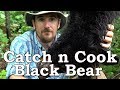 Catch and Cook BLACK BEAR!!! | BEYOND SURVIVAL | The Wilderness Living Challenge 2017 | S02E06