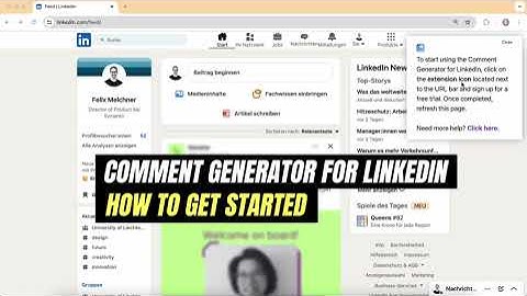 How to get started with Comment Generator for Linkedin