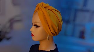 How to make 2 in 1 headband and turban cap