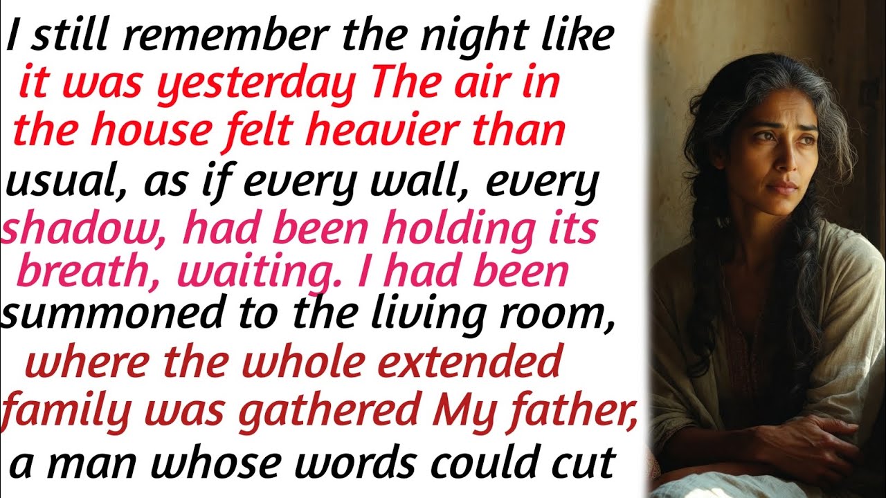 I still remember the night like it was yesterday. The air in the house felt heavier than usual, ...