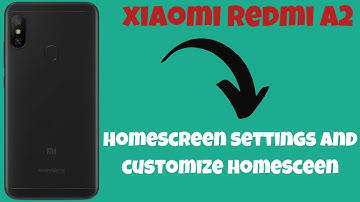 Xiaomi Redmi A2 Plus Homescreen settings || How to customize homesceen