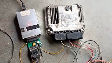 VW PASSAT ECM EDC17C46 READING WITH KTM BENCH