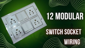 How to make 12 modular board switch socket wiring connection [step by step guide]
