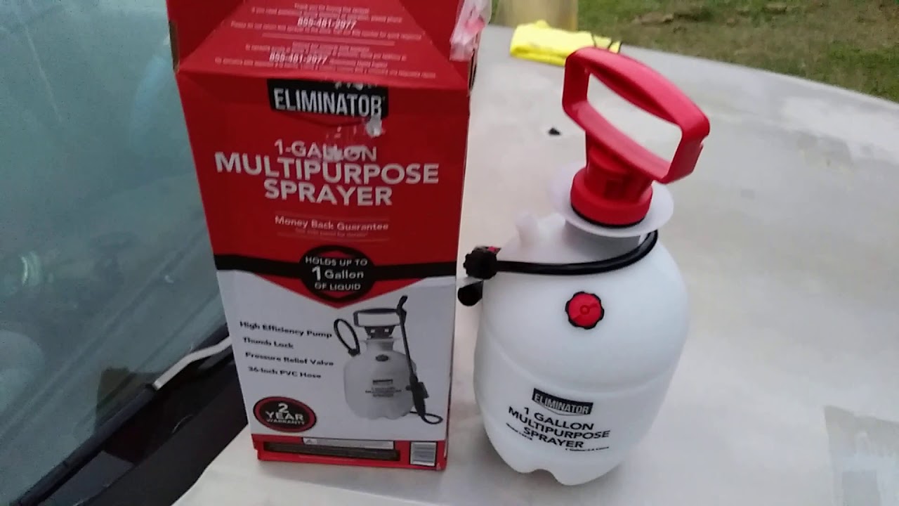 New Wal-Mart 1 gallon detailing pump sprayer over view - YouTube