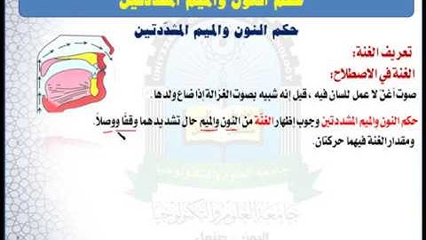 الوحدة الثانية (حكم النون والميم) - مقرر مهارات تلاوة القرآن الكريم