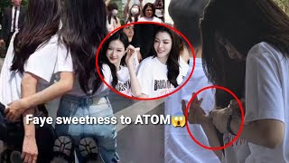 How FAYE handle the clinginess and  SWEETNESSES side of ATOM during the ceremony of their new series