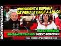 DE ÚLTIMA HORA! PRESIDENTA DE PERU FURIOSA CON AMLO  ¡LE EXIGE ESTE TRATADO! MÉXICO DICE ¡NO!