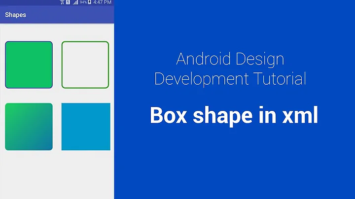 Create box, square or rectangle shape in XML - Android