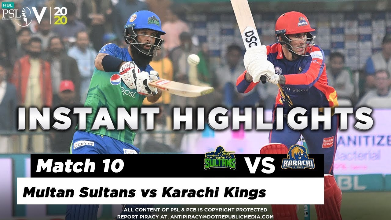 Multan Sultans vs Karachi Kings | Full Match Instant Highlights | Match 10 | 28 Feb | HBL PSL 2020