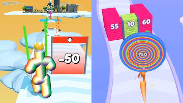 Tall Man Run 🆚 Layer Man - Satisfying Gameplay Walkthrough ios, android - Apple Gameplay