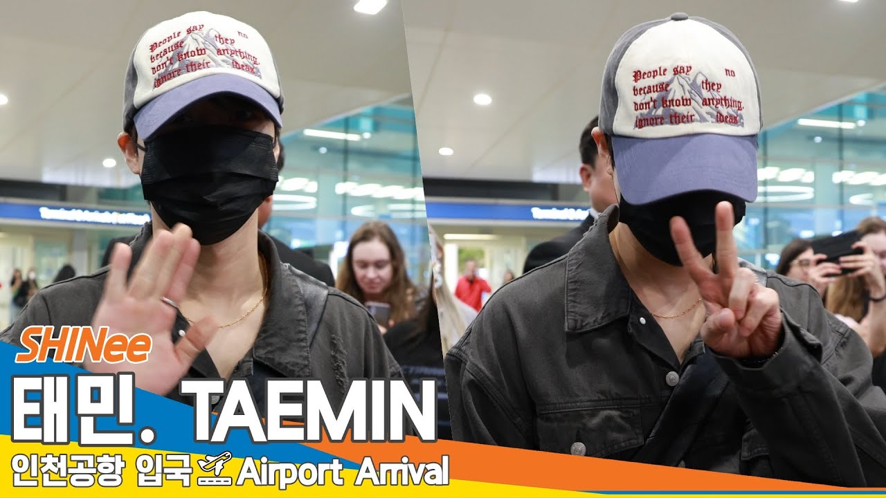 PHOTO】SHINee テミン、ワールドツアーを終えてタイから帰国（動画あり