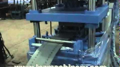 LMS GOODS RACK ROLL FORMING MACHINE WITH ON LINE HOLE PUNCHING