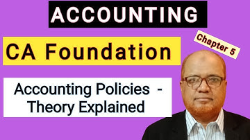 Accounting I CA Foundation I Accounting Policies I Theory Explained I Hasham Ali Khan I