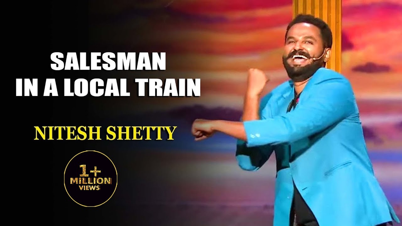 Salesman In A Local Train | Nitesh Shetty | India's Laughter Champion