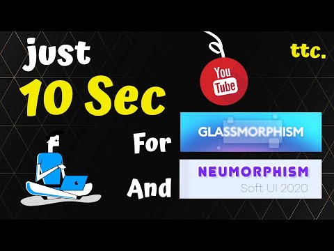 Easiest Way To Code Glassmorphism And Neumorphism | ThoughtsToCode |