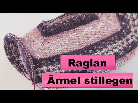 Ärmel stillegen | Raglan Pullover (RVO) stricken TEIL 3