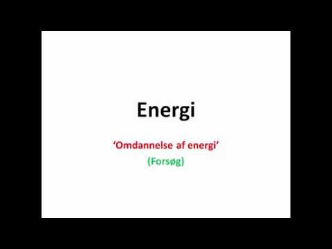 Omdannelse af energi