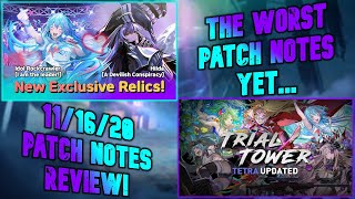 THE WORST PATCH NOTES YET | 11/16/20 PATCH NOTES REVIEW | HERO CANTARE