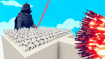 100x STAR WARS + 1x GIANT DARTH VADER vs EVERY GODS - Totally Accurate Battle Simulator TABS