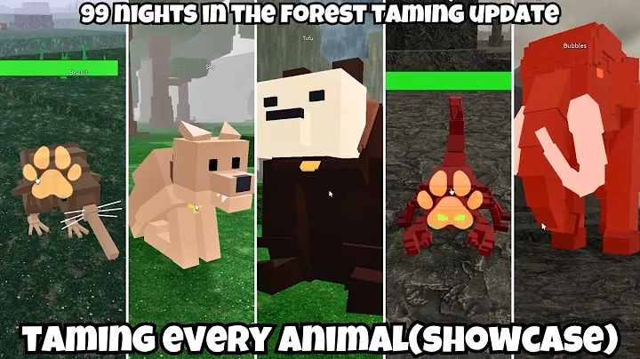 How to Tame Every Animal In 99 Nights In The Forest Taming Update!(Showcase)