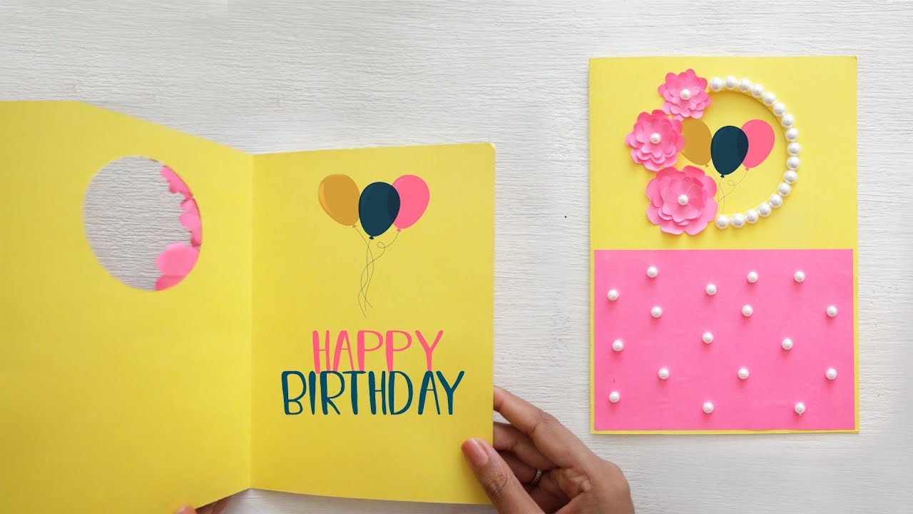 Beautiful Birthday Greeting Card Idea | DIY Birthday card - YouTube