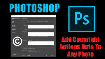 Add Copyright Actions Data To Any Photos || adobe photoshop