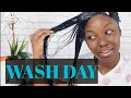 Wash day| Relaxed hair| FALL routine| April Sunny 2019