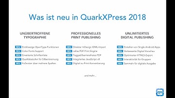 Was ist neu in QuarkXPress 2018 – 5 Minuten Übersicht