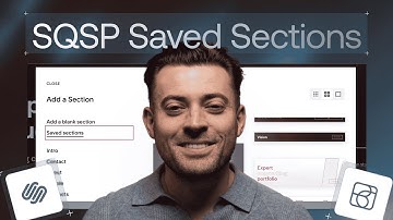 Save Sections to Your Account on Squarespace | Awesome New Feature!