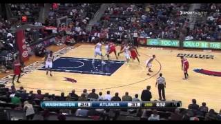 Nick Young screen for corner three
