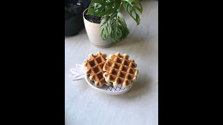 Recipe for quick and crispy waffles
