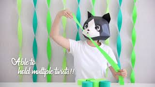 How to create twisted streamer backdrop by using BllalaLab crepe paper streamer rolls set