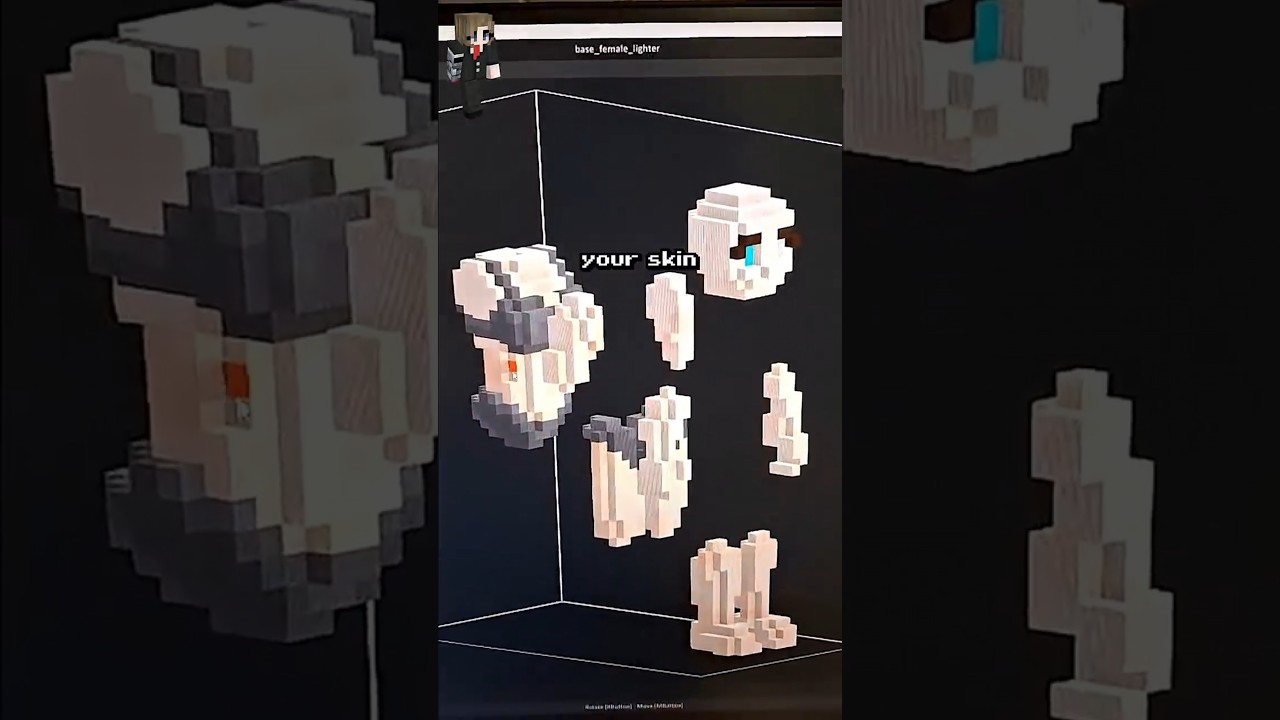 Превращаем ВАШИ скины Minecraft в 4D-скины Miner