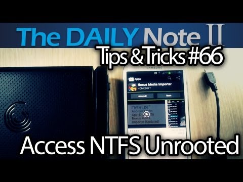 Samsung Galaxy Note 2 Tips & Tricks Episode 66: Connect NTFS USB Drives to Unrooted Galaxy Note 2