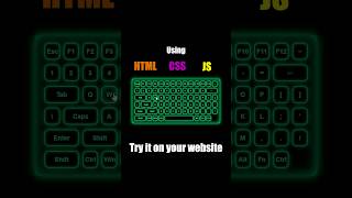 Create a Stunning On-Screen Keyboard Using HTML, CSS & JS #css #html #frontendcourse #javascript
