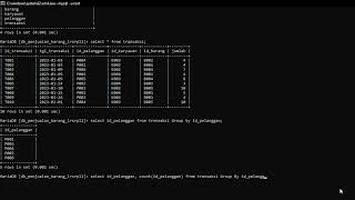 Tugas Basis Data Tentang Fungsi Group By, Having, Sub Select