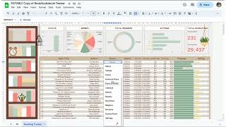 Reading Tracker Spreadsheet | Book & Audiobook | Google Sheets | Digital Template
